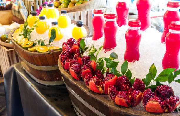 istock Ripe pomegranates with juice 638386572