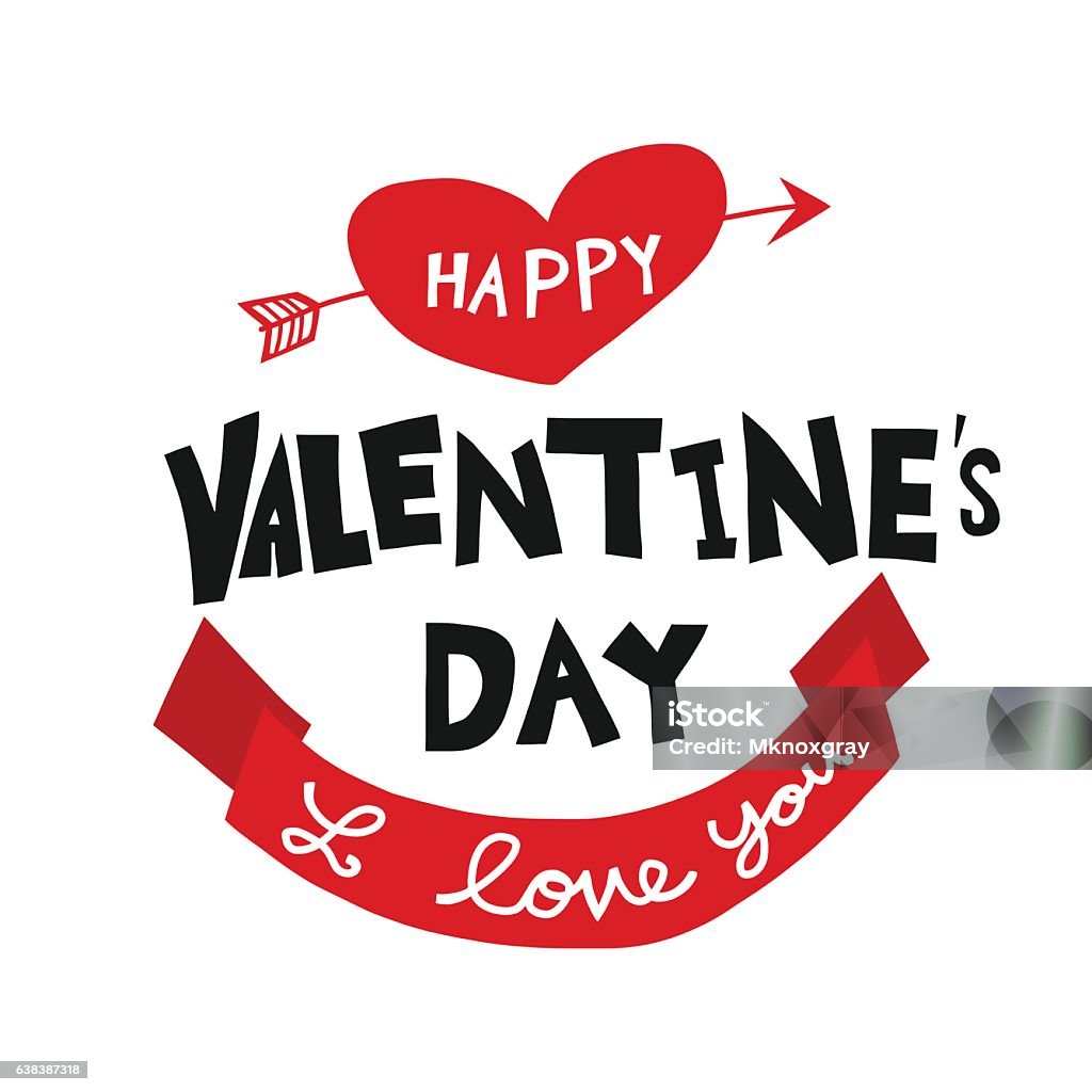 Happy Valentines Day Word Lettering Illustration Stock Illustration happy-valentines-day-word-lettering-illustration-stock-illustration