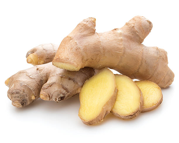 istock Fresh ginger root or rhizome isolated on white background cutout 638394620