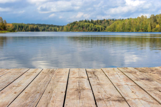 istock Nature background and wooden board 638395002