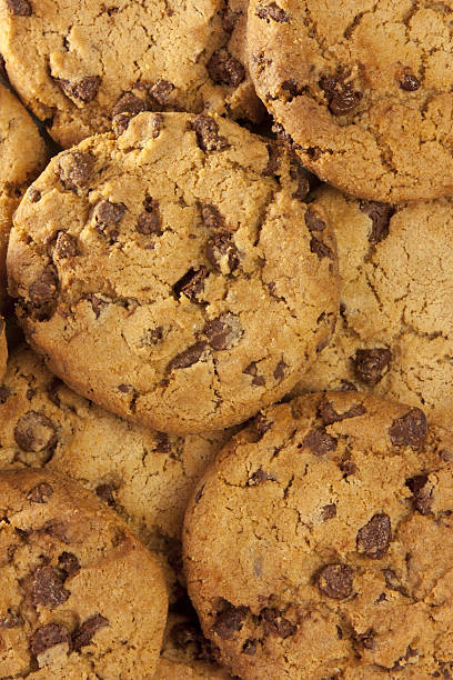 istock Pile of chocolate chips cookies, shot from above 638396036
