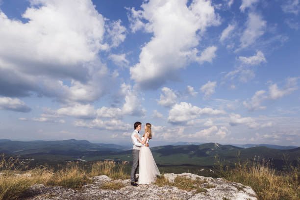 istock Beautiful wedding in the mountains on a sunny day 638396160