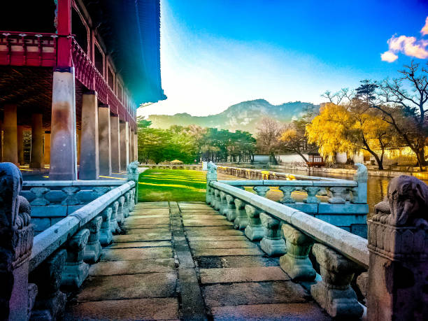 Korean king's meeting hall seoul south korea