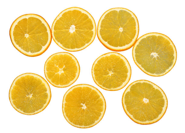 istock Fresh orange fruits slices 638400150