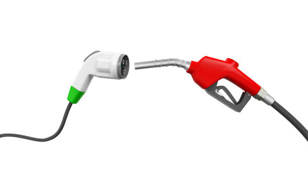 istock Electric Vehicle Charging Plug and Gas Nozzle 638400368