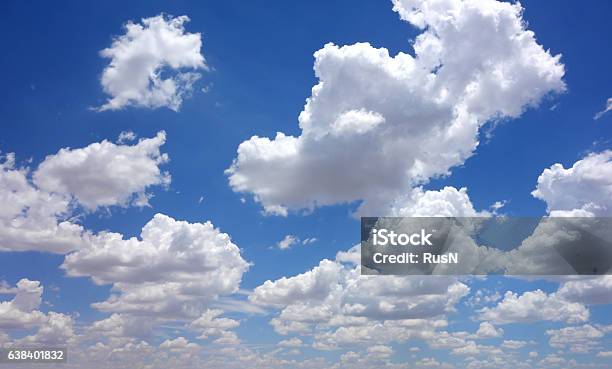 Blue Sky Stock Photo - Download Image Now - Cumulus Cloud, Cloud - Sky, Cloudscape