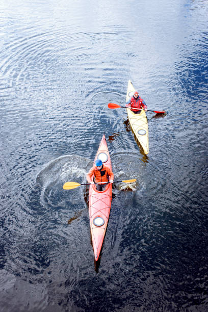 istock Traveling by kayak on the river on a sunny day. 638402436