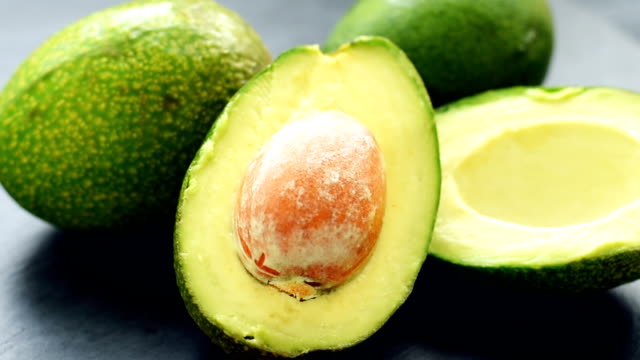 Fresh healthy avocado on a table