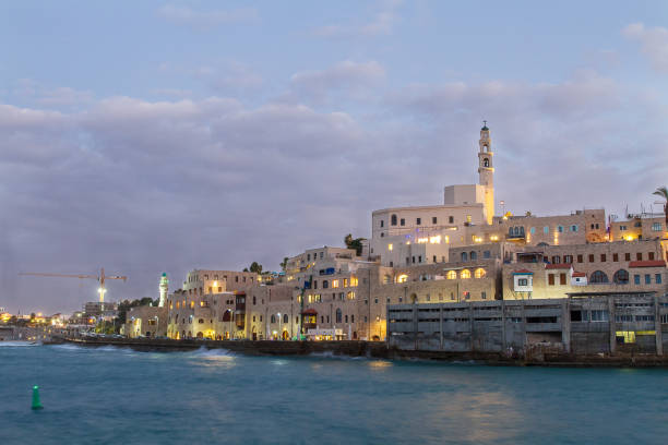 Jaffa port. stock photo