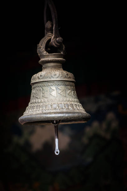 istock Antique metal bell in a Buddhist monastery 638407002