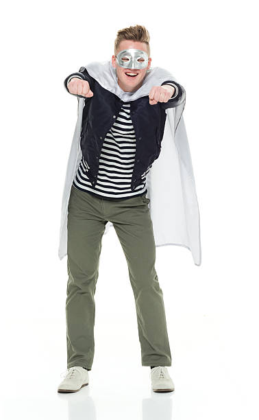 istock Smiling superhero trying to fly 638407692