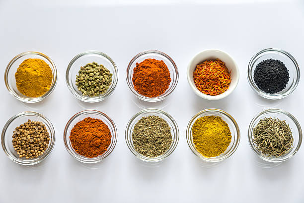 istock Different kinds of spices and herbs 638409442
