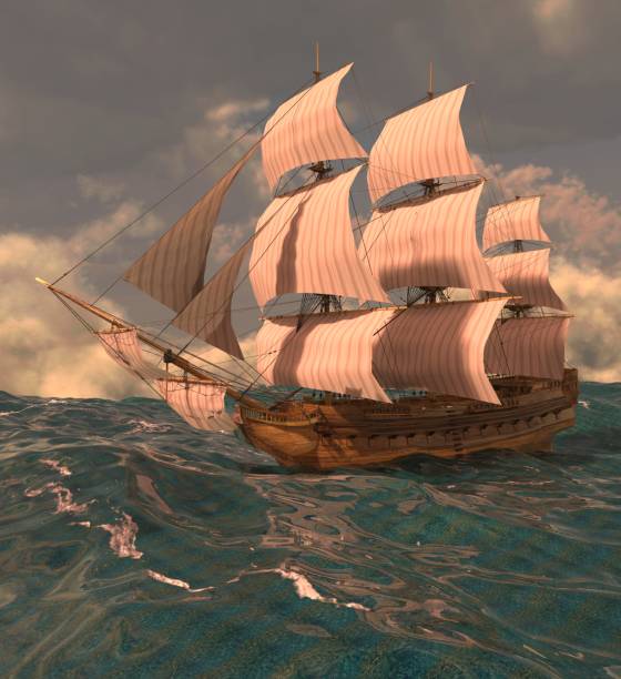 istock Sailboat On The Sea 3D Illustration 638424038