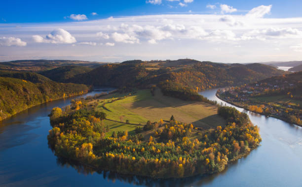 istock Famous view on Vltava river,  Czech Republic 638424210