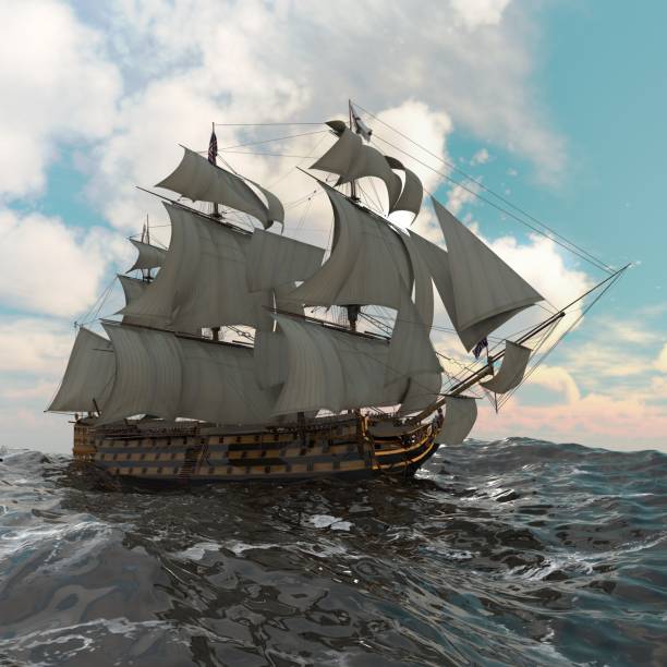 istock Sailboat On The Sea 3D Illustration 638428350