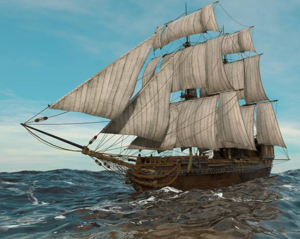 istock Sailboat On The Sea 3D Illustration 638429214