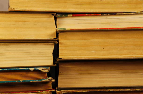 istock Stack of the old books. Books background 638429254