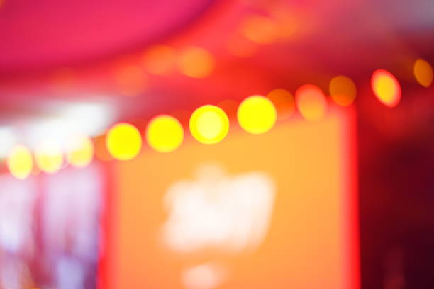 istock Defocused entertainment concert lighting on stage 638429346
