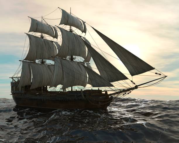 istock Sailboat On The Sea 3D Illustration 638429348
