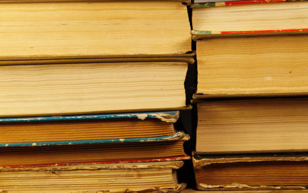 istock Stack of the old books. Books background 638429366