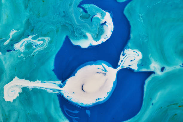 수성 페인트가 있는 색상 배경 형태 - waterbased 뉴스 사진 이미지