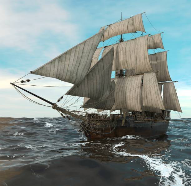istock Sailboat On The Sea 3D Illustration 638429572