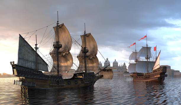 istock Sailboats On The Sea 3D Illustration 638430032