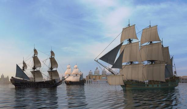 istock Sailboats On The Sea 3D Illustration 638431016