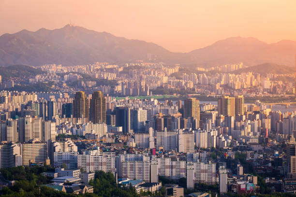 istock Seoul city, Downtown skyline, South Korea 638432164