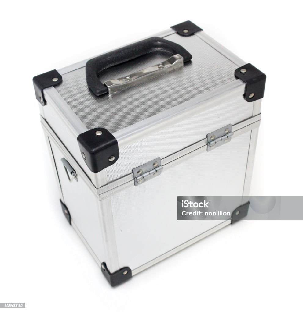 Utility Box Silver Silver Tool Box Engineering On Isolated Stock Photo - Download Image ...