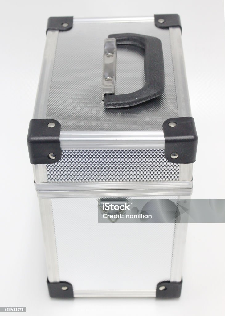Utility Box Silver Silver Tool Box Engineering On Isolated Stock Photo - Download Image ...