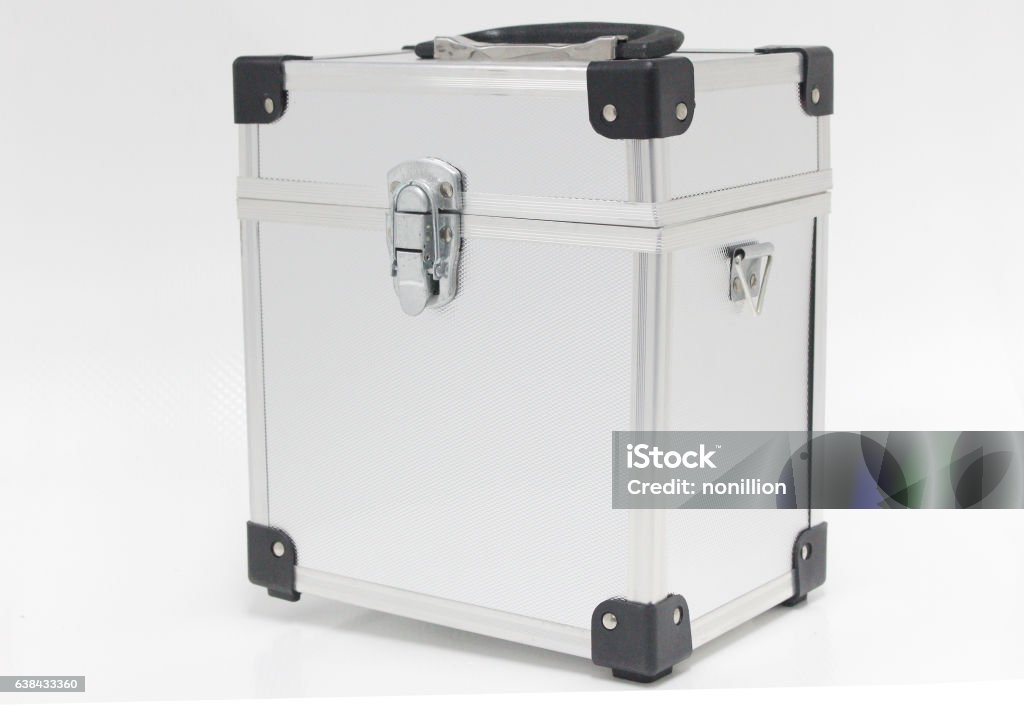 Utility Box Silver Silver Tool Box Engineering On Isolated Stock Photo - Download Image ...