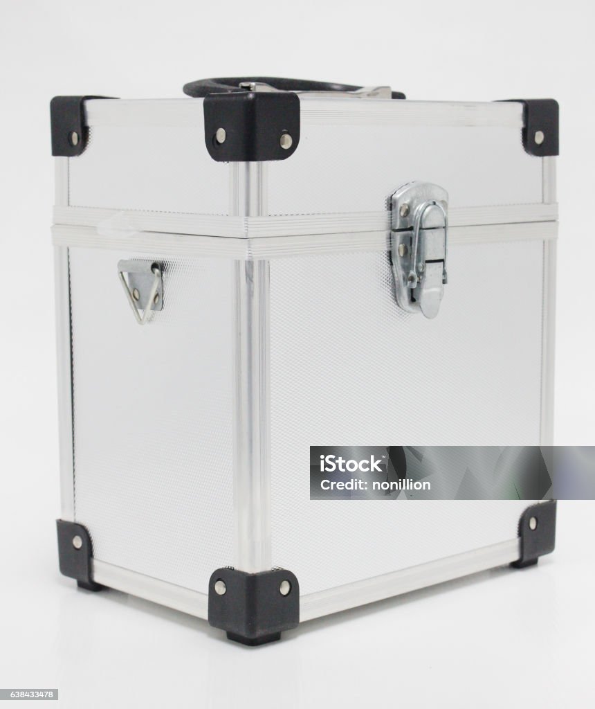 Utility Box Silver Silver Tool Box Engineering On Isolated Stock Photo - Download Image ...
