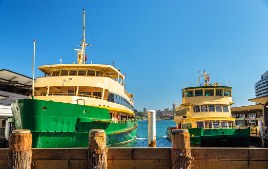 City Ferries at Circular Quay in Sydney - Australia