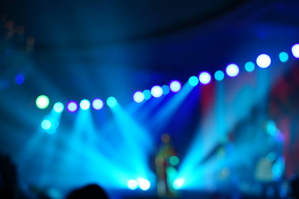 istock Defocused entertainment concert lighting on stage 638434586