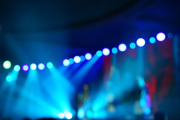 istock Defocused entertainment concert lighting on stage 638434698