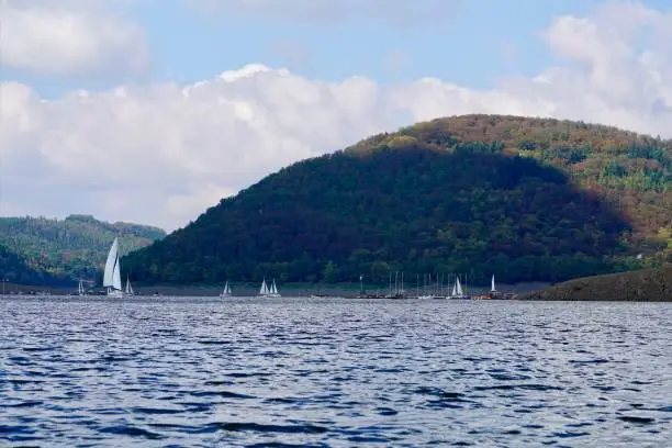 sailing boats on the Edersee