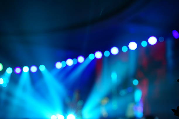 istock Defocused entertainment concert lighting on stage 638434818
