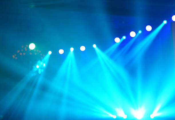 istock Defocused entertainment concert lighting on stage 638436322