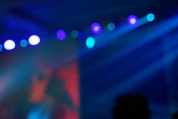 istock Defocused entertainment concert lighting on stage 638437672