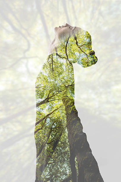 istock Double exposure woman portrait 638438720