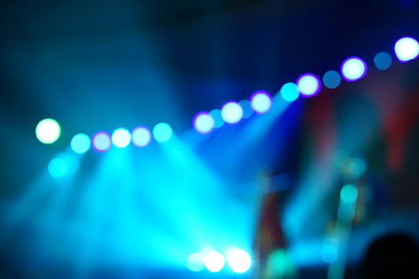 istock Defocused entertainment concert lighting on stage 638439036