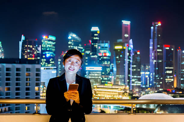 istock Businesswoman using smart phone 638439070