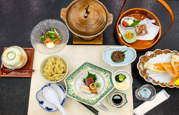 istock Traditional Japanese food, top view 638439636