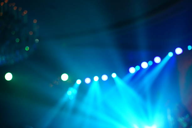 istock Defocused entertainment concert lighting on stage 638439954