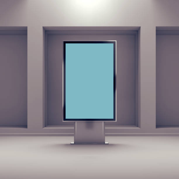 istock Black vertical monitor mockup 638439966