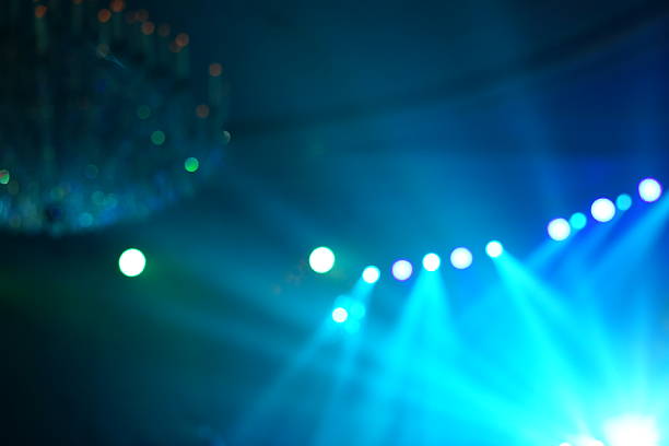 istock Defocused entertainment concert lighting on stage 638440086