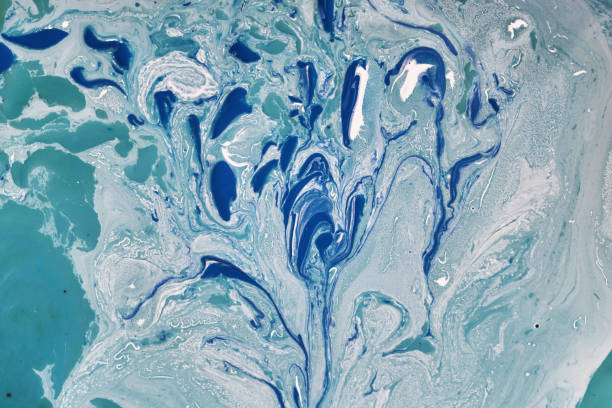 수성 페인트가 있는 색상 배경 형태 - waterbased 뉴스 사진 이미지