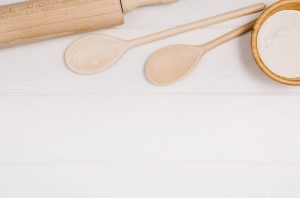 istock Baking cake or pizza ingredients top view on wooden background 638444360
