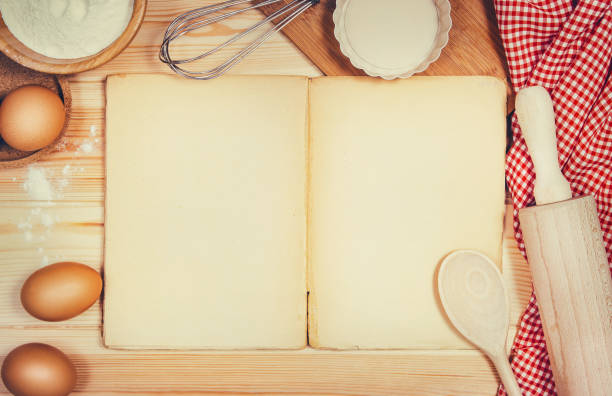 istock Baking cake or pizza ingredients top view on wooden background 638445246